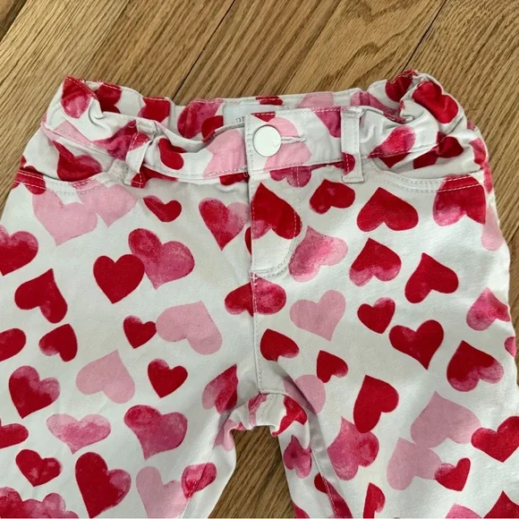 The Children's Place Red and Pink Heart Pants - Picture 2 of 6